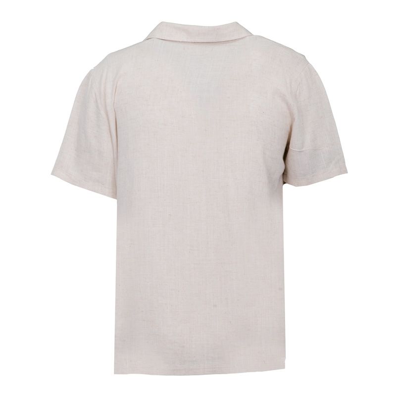 Chemise mc en lin lt kaki leon Homme PANAME BROTHERS