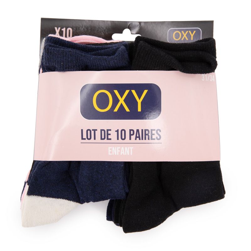 Pack de 10 chaussettes fille lorella Enfant OXY