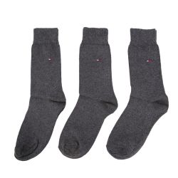Chaussettes coton lot de 3 avec logo Homme TOMMY HILFIGER