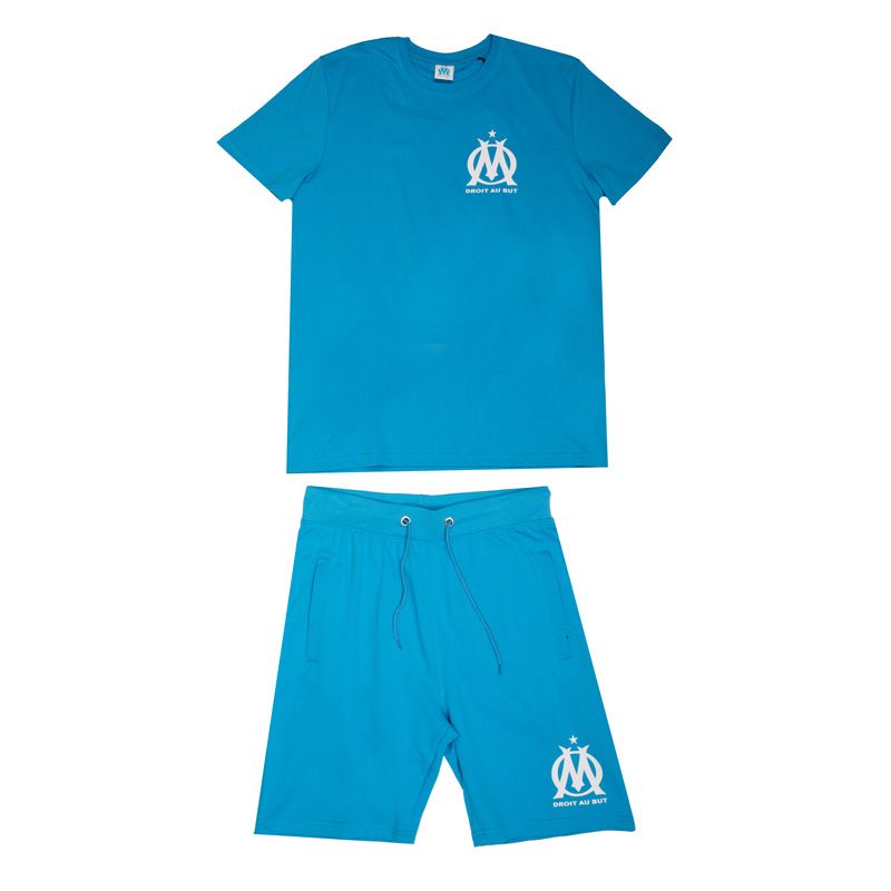 Ensemble tee shirt/short bleu om Homme OM
