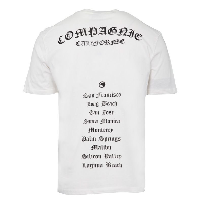 Tee shirt mc light kaki ts gotcities Homme COMPAGNIE DE CALIFORNIE