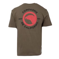 Tee shirt mc light kaki ts west 1983 Homme COMPAGNIE DE CALIFORNIE