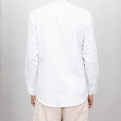 Chemise blanche uni col mao bill200 Homme BILL TORNADE