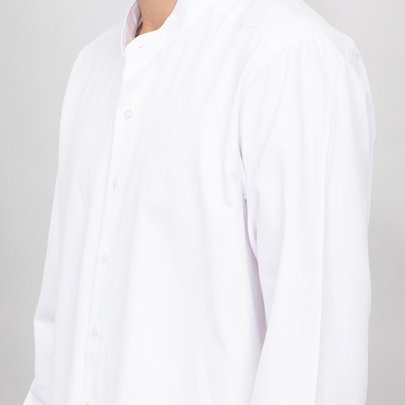 Chemise blanche uni col mao bill200 Homme BILL TORNADE