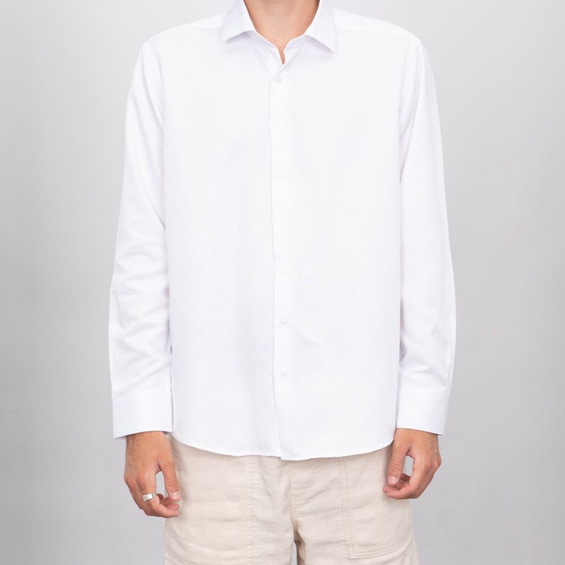Chemise blanc oxford c29 coton poly fanatisie bill00 Homme BILL TORNADE
