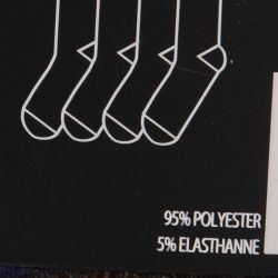 Lot de 4 paires de chaussettes de sport jacquelin Homme KAPORAL
