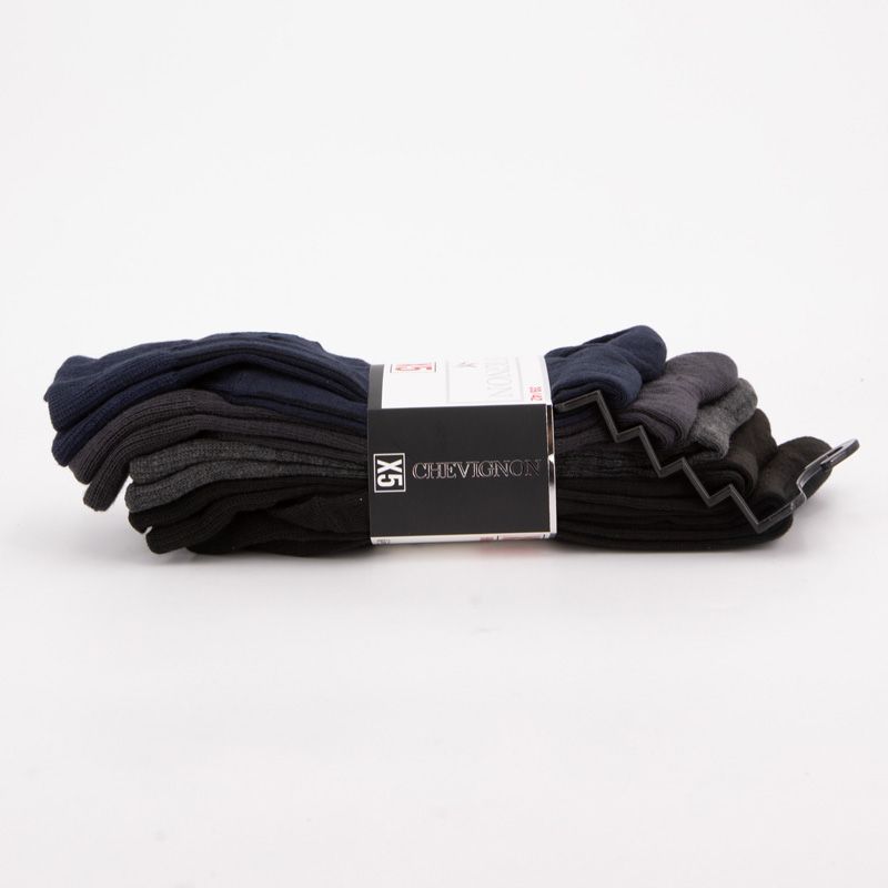 Lot de 5 paires de chaussettes chemsy Homme CHEVIGNON