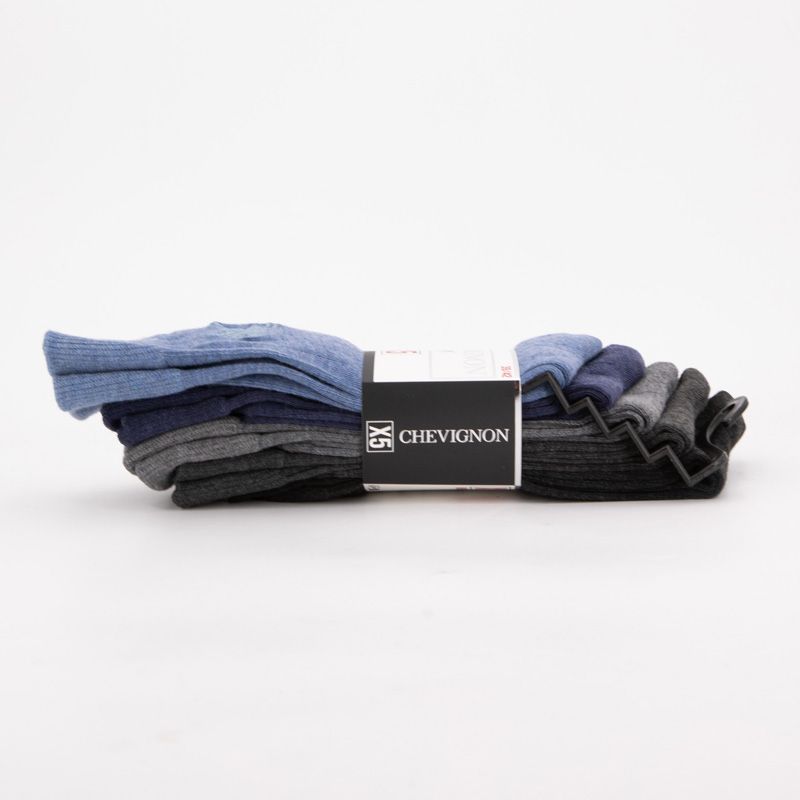 Lot de 5 paires de chaussettes chemsy Homme CHEVIGNON