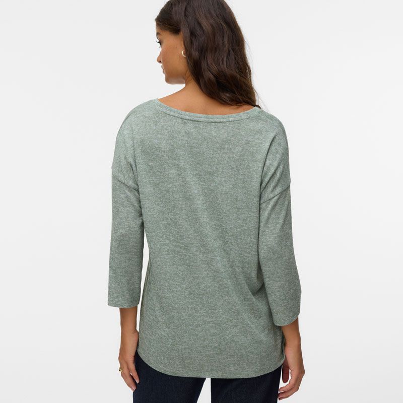Pull 3/4 vmbrianna eucalyptus 10248738 4358 Femme VERO MODA