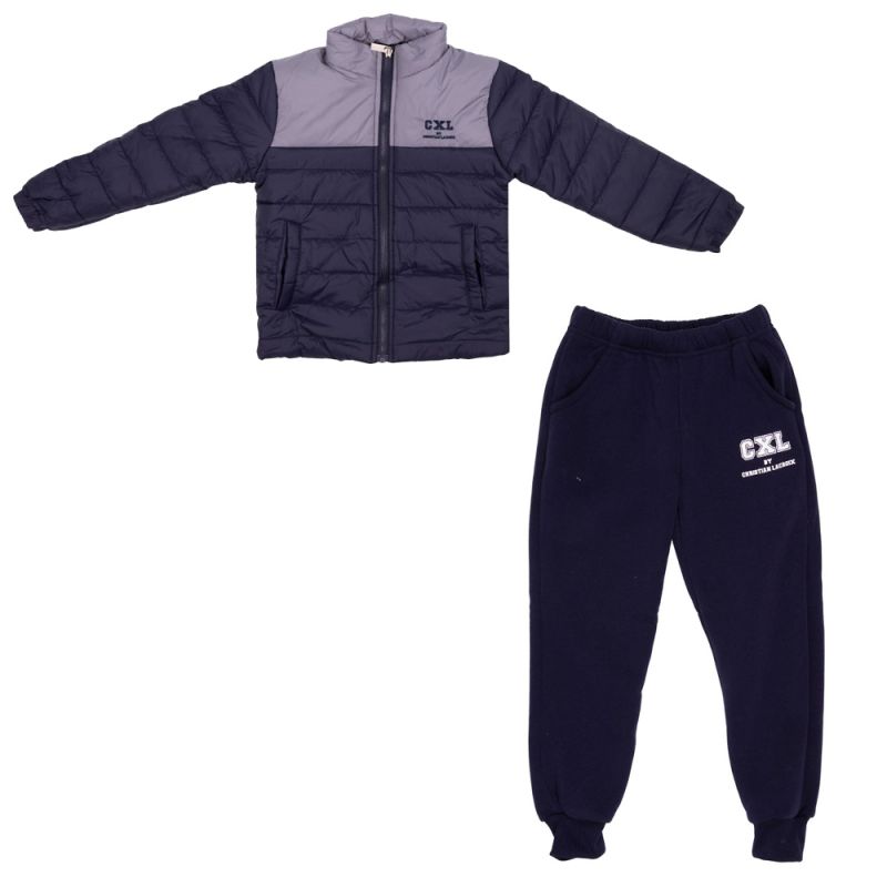 Ensemble 3 pcs garcon gris marine hiverz231 4/14 ans Garçon CXL BY CHRISTIAN LACROIX