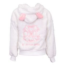 Veste polaire fille gris rose blanc hiverz105 4/14 ans Fille CXL BY CHRISTIAN LACROIX