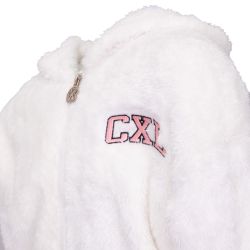 Veste polaire fille gris rose blanc hiverz105 4/14 ans Fille CXL BY CHRISTIAN LACROIX