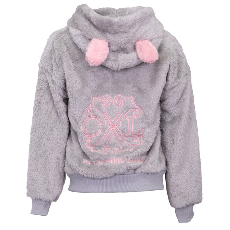 Veste polaire fille gris rose blanc hiverz105 4/14 ans Fille CXL BY CHRISTIAN LACROIX