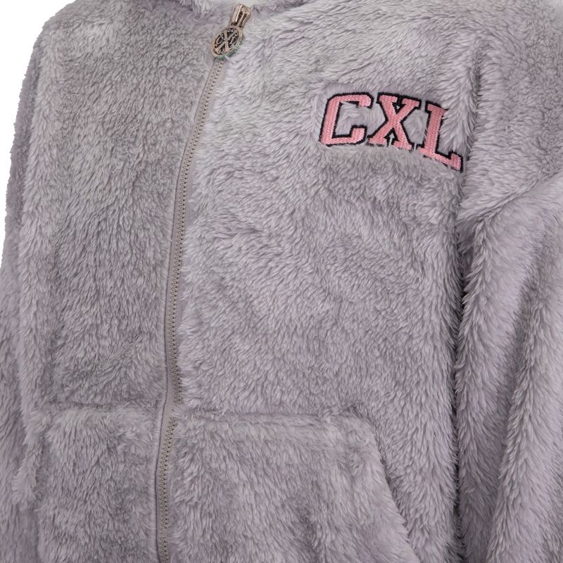 Veste polaire fille gris rose blanc hiverz105 4/14 ans Fille CXL BY CHRISTIAN LACROIX