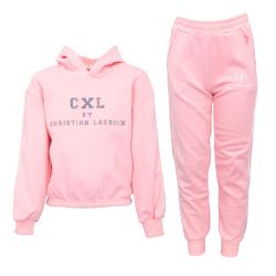 Ensemble jogging fille rose gris hiver cl168 4/14 ans Fille CXL BY CHRISTIAN LACROIX