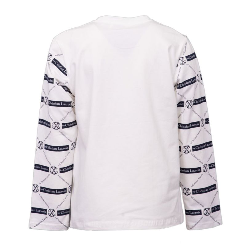 Tee shirt ml garcon marine et blanc permz184 4/14 ans Enfant CXL BY CHRISTIAN LACROIX