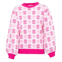 Pull fille gris rose hivercxl11 4/14 ans Fille CXL BY CHRISTIAN LACROIX