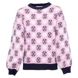 Pull fille gris rose hivercxl11 4/14 ans Fille CXL BY CHRISTIAN LACROIX