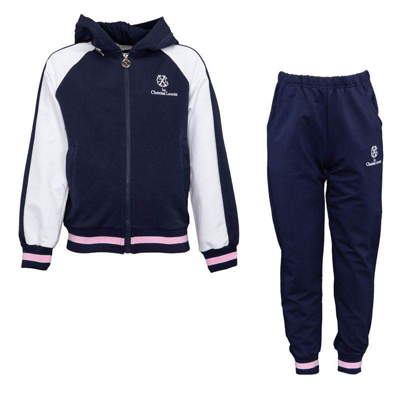 Ensemble jogging fille marine rose permcl193 4/14 ans Enfant CXL BY CHRISTIAN LACROIX