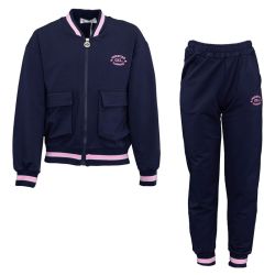 Ensemble jogging fille rose marine permcl192 4/14 ans Enfant CXL BY CHRISTIAN LACROIX