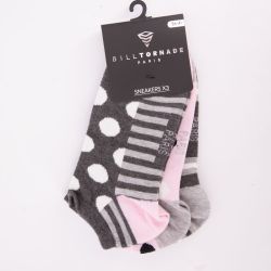 Chaussettes x3 bill tornade 36/42 fantaisie 11088 Femme BILL TORNADE