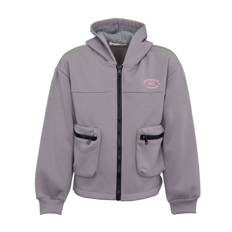 Ensemble poche fille gris marine rose hivercl183 4/12 ans Fille CXL BY CHRISTIAN LACROIX