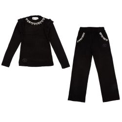 Ensemble maille noir rose beige perm cl177 4/14 ans Enfant CXL BY CHRISTIAN LACROIX