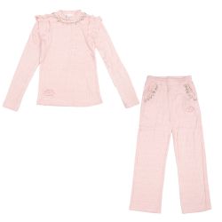 Ensemble maille noir rose beige perm cl177 4/14 ans Enfant CXL BY CHRISTIAN LACROIX