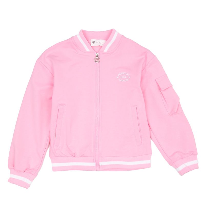Ensemble blouson "sweat" jupe marine rose perm cl199 4/14 ans Enfant CXL BY CHRISTIAN LACROIX