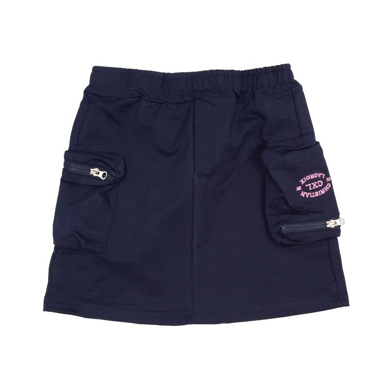 Ensemble blouson "sweat" jupe marine rose perm cl199 4/14 ans Enfant CXL BY CHRISTIAN LACROIX