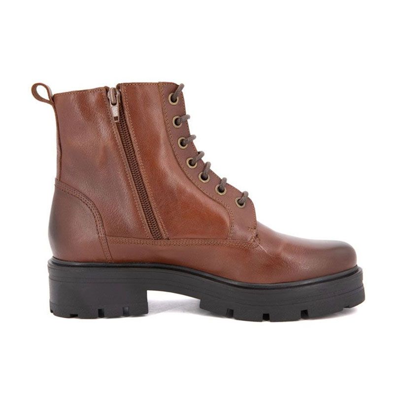 Bottine Bakal Veau Cognac Brosse t36-41 Femme XAVIER DANAUD