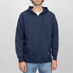 Sweat zippe capuche navy sylvain Homme PANAME BROTHERS