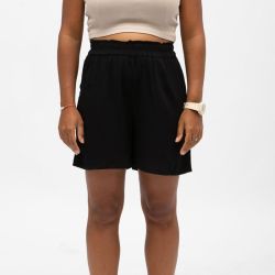Short noir fluide taille haute élastique Femme VERO MODA