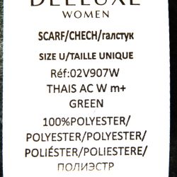 Echarpe thais verte Femme DEELUXE 74