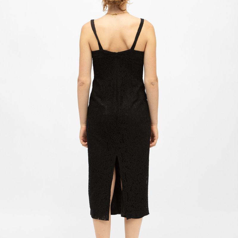 Robe midi 00-noir ruken-r202423e5b Femme LA PETITE ETOILE