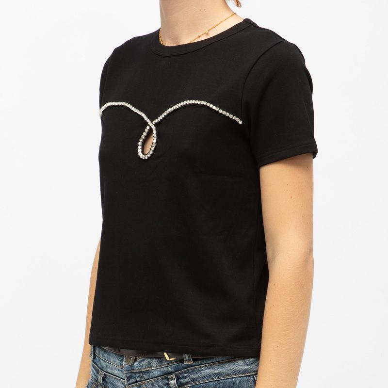 Tee shirt 00-noir twila-t102423e8a Femme LA PETITE ETOILE Tee shirt 00-noir twila-t102423e8a Femme LA PETITE ETOILE