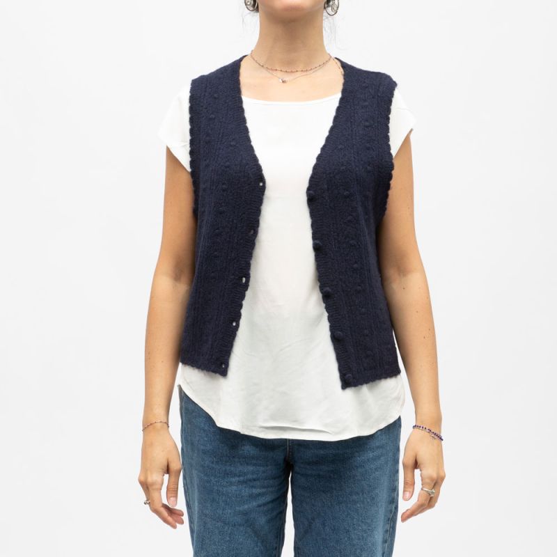 Gilet 25-marine monica-m222422a5a Femme LA PETITE ETOILE