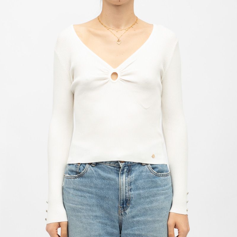 Pull 00-noir moza-m112423v8a Femme LA PETITE ETOILE