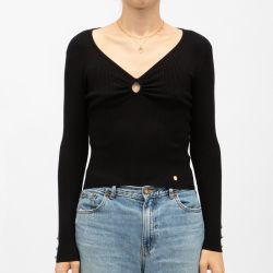 Pull 00-noir moza-m112423v8a Femme LA PETITE ETOILE