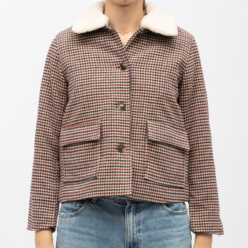 Manteau 25-carreaux nattie-v302421h2a Femme LA PETITE ETOILE