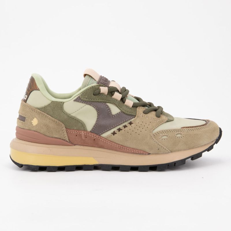 Basket kaki luna nylon & serraje 1156112 36/41 Femme VICTORIA