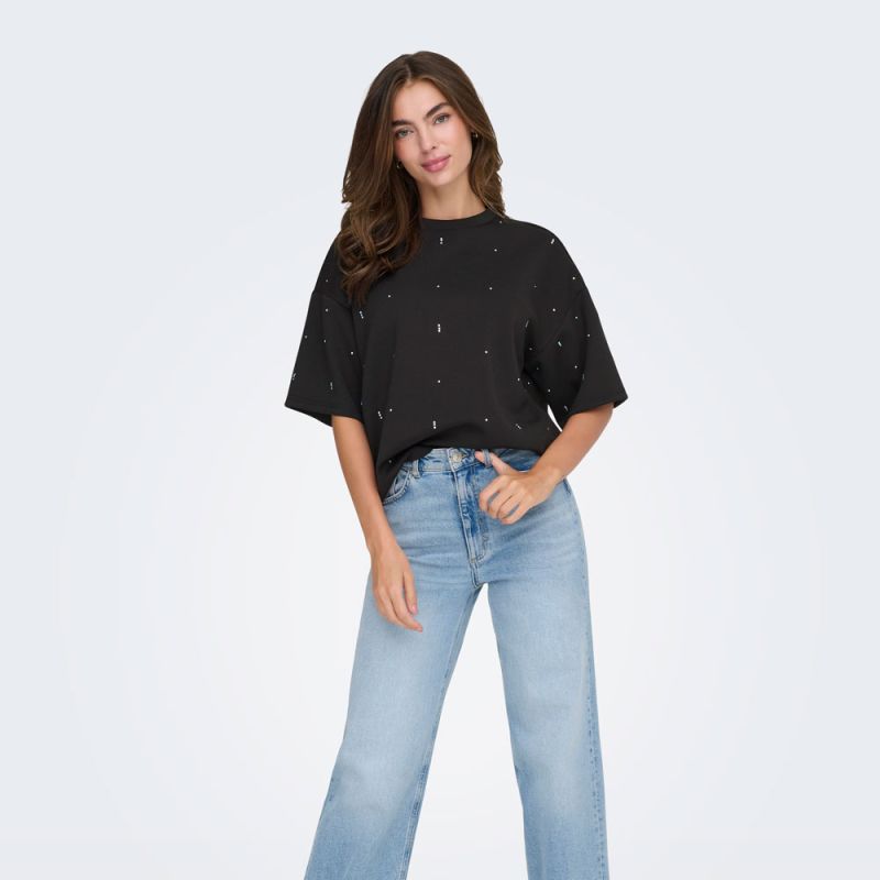 TEE SHIRT BLACK ONLEDEL 15353293 4360