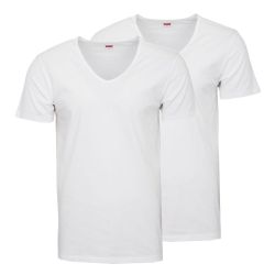 Lot de 2 tee shirts classiques col v coton Homme LEVI'S Lot de 2 tee shirts classiques col v coton Homme LEVI'S