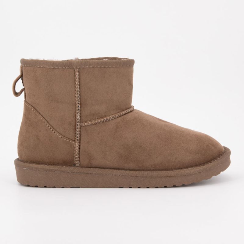 BOTTINE FOURRE TAUPE HAUTE K41265 36-41