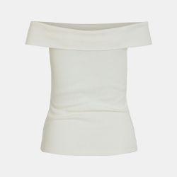 Top coton sahia black épaules dénudées Femme VILA