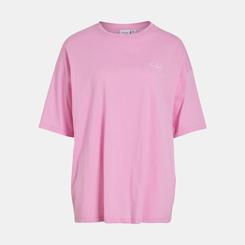 Tee shirt asta oversize bonbon Femme VILA