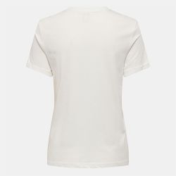 Tee shirt Tenna col rond coton imprimé coeur regular Femme ONLY