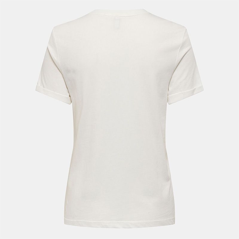 Tee shirt Tenna col rond coton imprimé coeur regular Femme ONLY