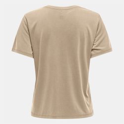 Tee shirt hannah regular fit décolleté V humus Femme ONLY