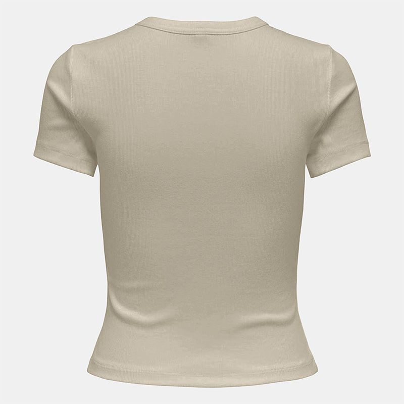 Tee shirt basique col rond coton bio Femme ONLY